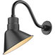 R Series Satin Black 10 inch Outdoor Angle Shade